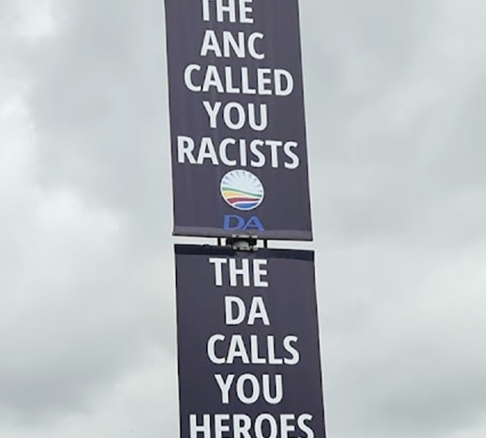 The DA posters in Phoenix that have caused friction in the party. Picture: SUPPLIED