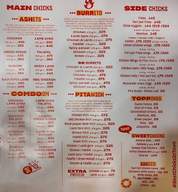 Chickeera menu 