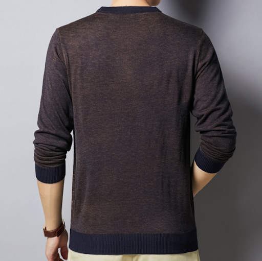 Title 5, Mens check jacquard wool T-shirt