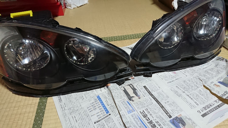 インテグラのインテグラ・ヘッドライト加工・サイドマーカーLED化・ヘッドライト殻割り加工に関するカスタム事例の投稿画像4枚目