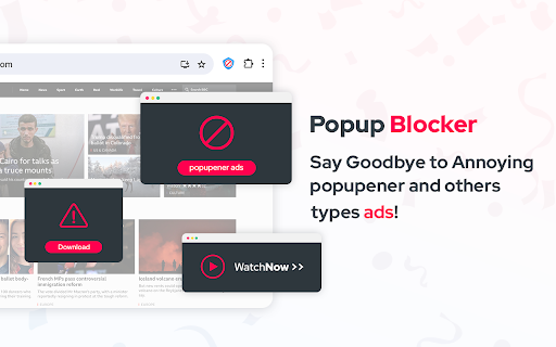 Popup Blocker and Сleaner for Chrome