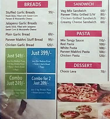 First Bite Pizza menu 