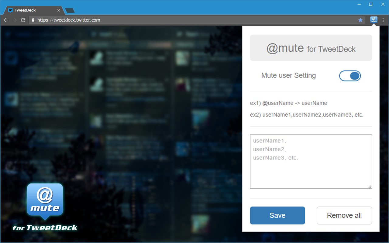 @mute for TweetDeck Preview image 3