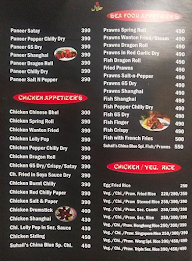 China Blue Sheesha menu 2