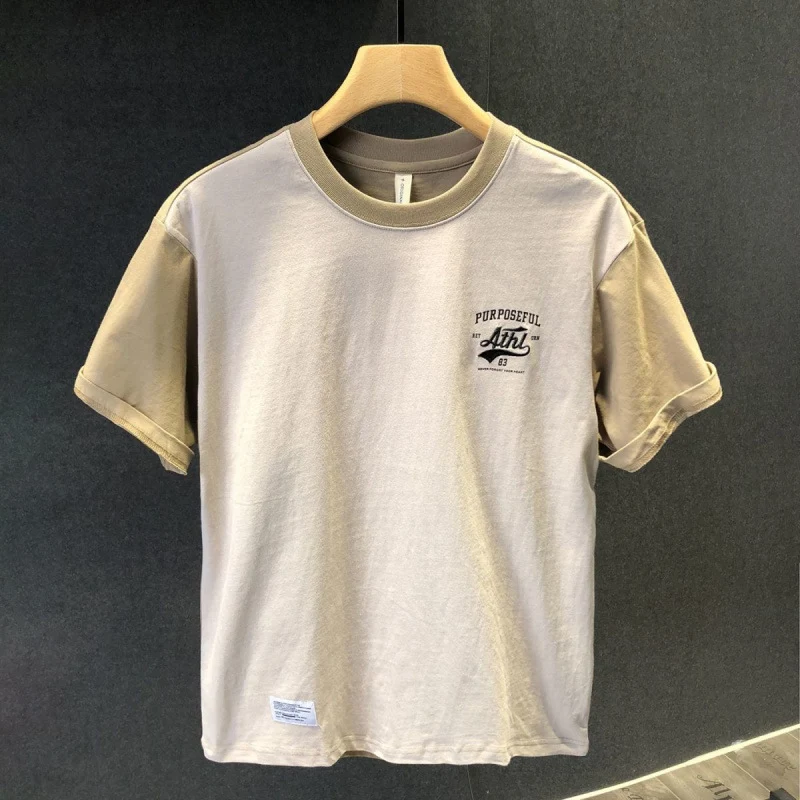 Men's Summer T-shirt Short Sleeve Round Neck Half Sleeve Top Cool and comfortable Lightweight breathable fabric Perfect 