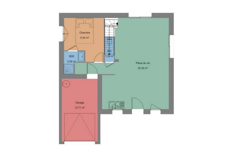  Vente Terrain + Maison - Terrain : 468m² - Maison : 83m² à Surzur (56450) 