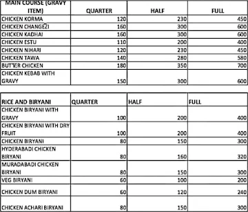 Ibrahim Chicken Foods menu 