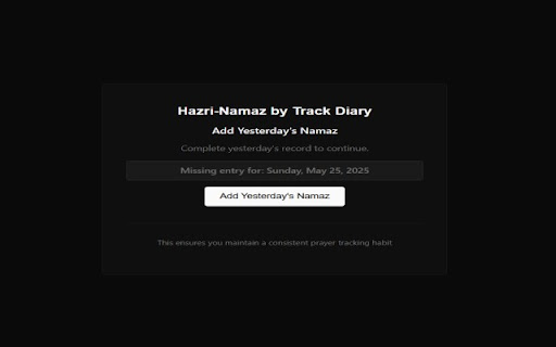 Hazri-Namaz by Track Diary