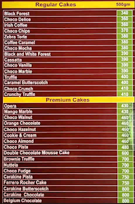 The Cake & Cream Factory menu 3