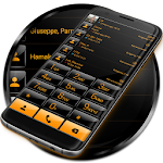 Cover Image of Download Dialer theme G Black Orange 8.0 APK