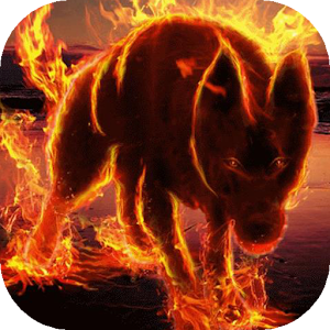 Fiery wolf live wallpaper.apk 1.0