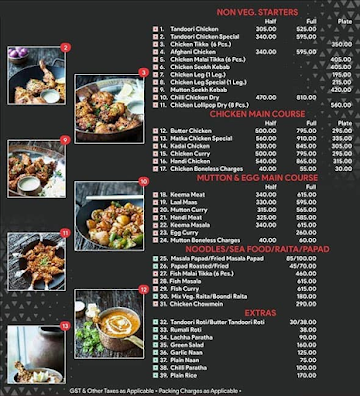 Kebabs And Curries Company menu 