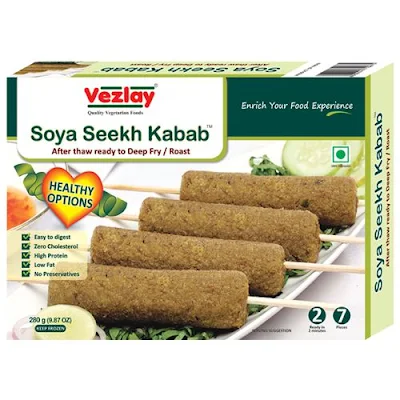 Vezlay Soya Seekh Kabab 280 Gm