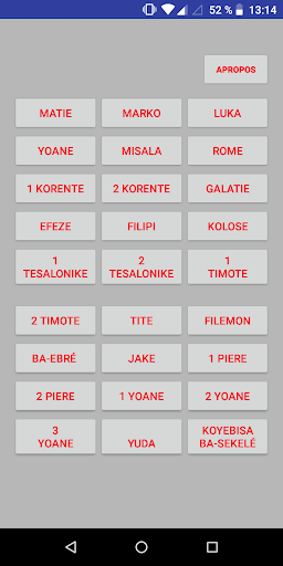 Screenshot Nouveau Testament Lingala