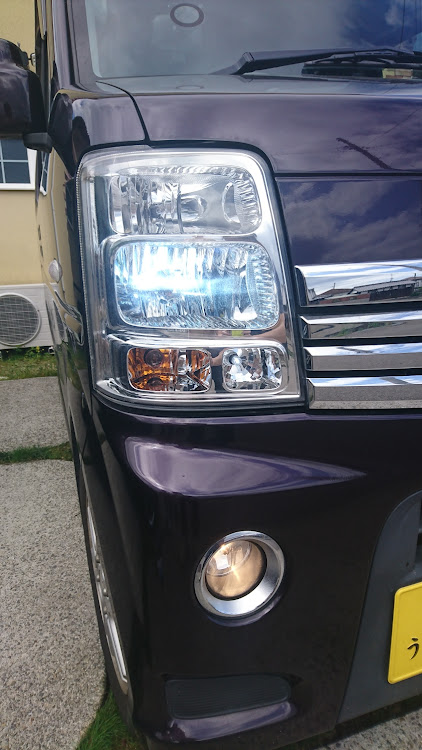 エブリイワゴンのHID交換・DIY・切れかけのHID・da64wに関するカスタム事例の投稿画像6枚目