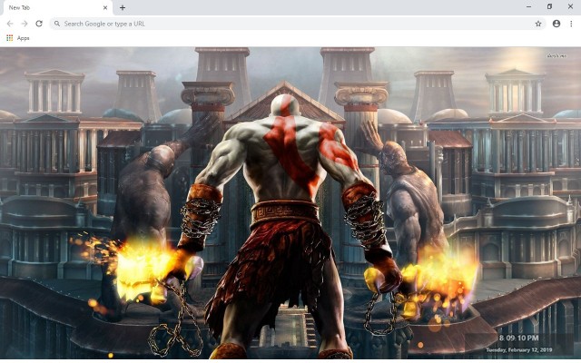 God Of War New Tab & Wallpapers Collection