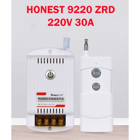 Công Tắc Honest Ht - 9220 Bộ Điều Khiển Từ Xa 1000M Công Suất Lớn Bật Tắt Máy Bơm Nước