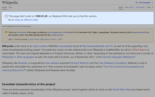 Wayback Wiki Preview 2