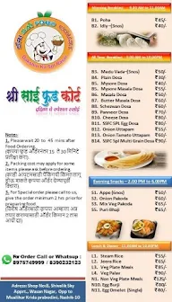 Sri Sai Food Court menu 1