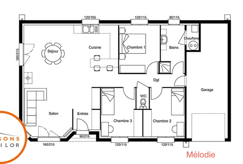  Vente Terrain + Maison - Terrain : 701m² - Maison : 91m² à Montbéliard (25200) 