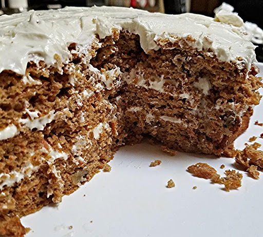 Lower Carb Carrot Cake & Cream Cheese Frosting