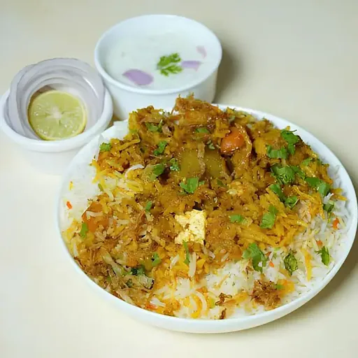 Veg Biryani + Raita