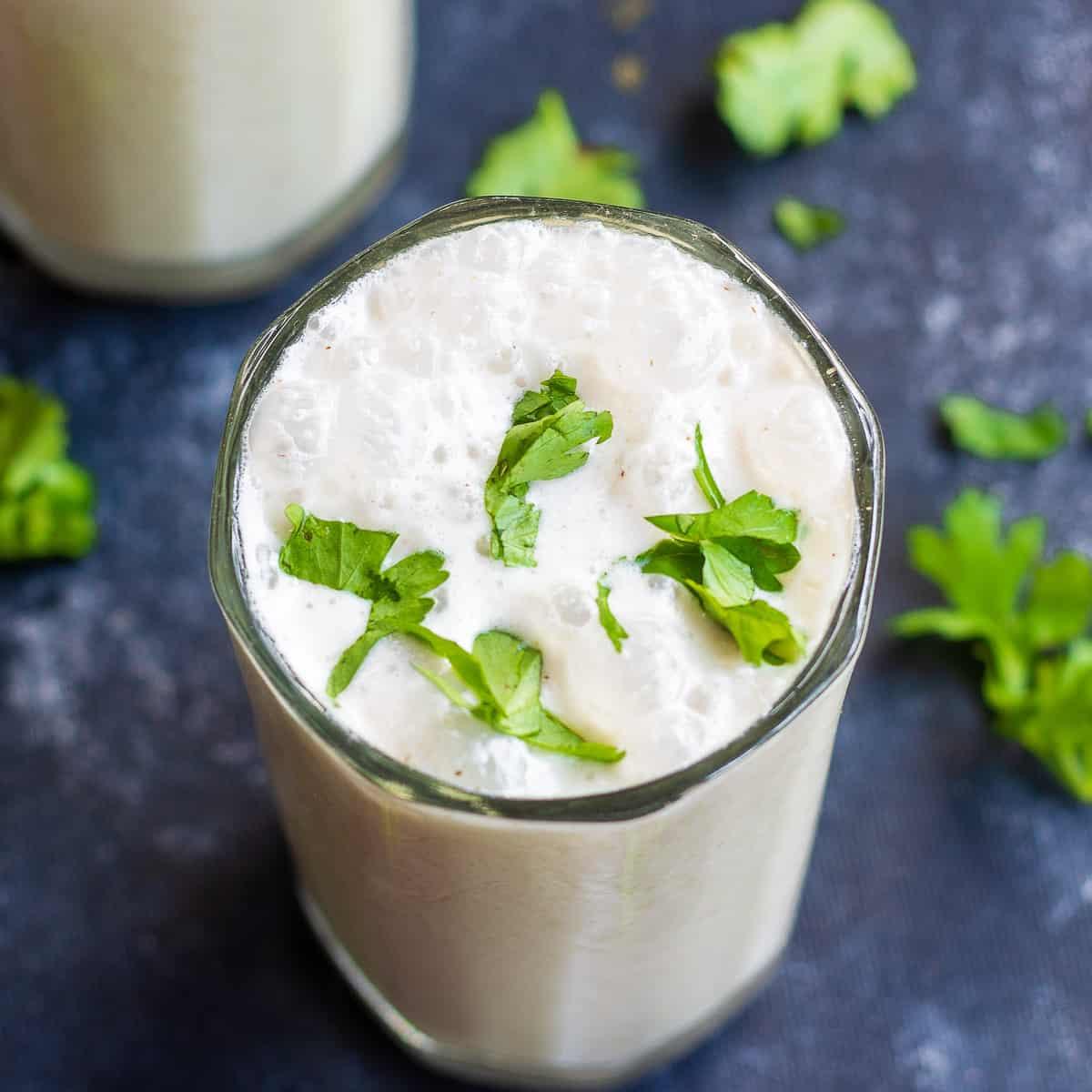 Spiced Buttermilk Recipe - Masala Chaas Recipe - Tickling Palates