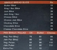 Jay Bhole Vadapav menu 1