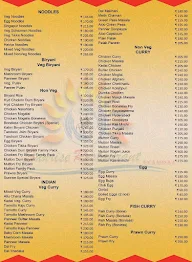 Sri Sai Ram's Sunrise Restaurant menu 3