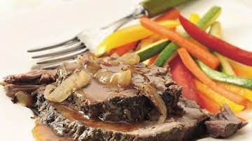 Slow Cooker Rosemary-Garlic Beef Roast