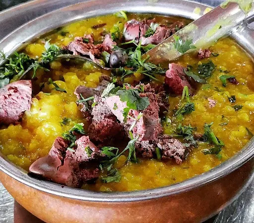 Mutton Khichdi (With Hing Ka Achar, Desi Ghee, Gur & Papad)