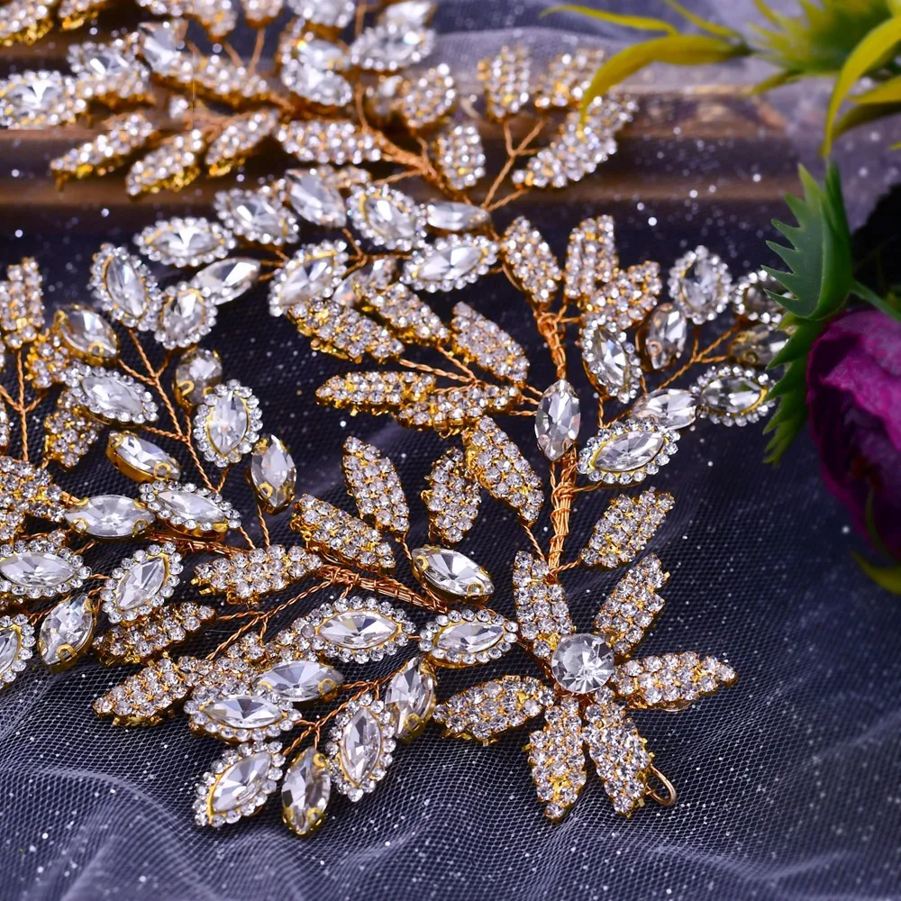 Title 3, Luxe bruids haaraccessoires met strass, geef je...