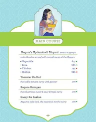 Sassy Begum menu 2