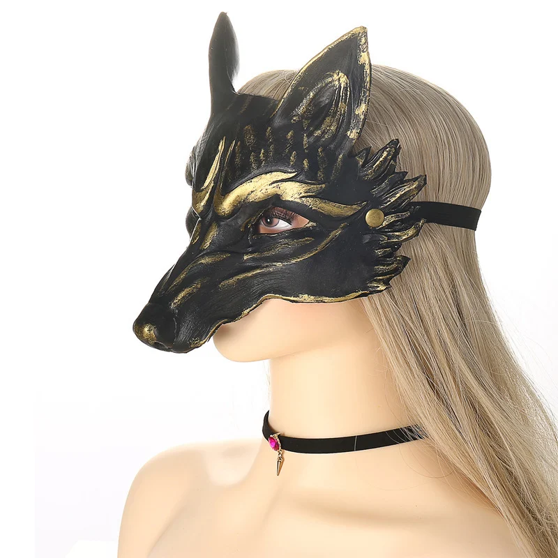 Title 5, Halloween Ball Carnival Party Animal Black Foxe...