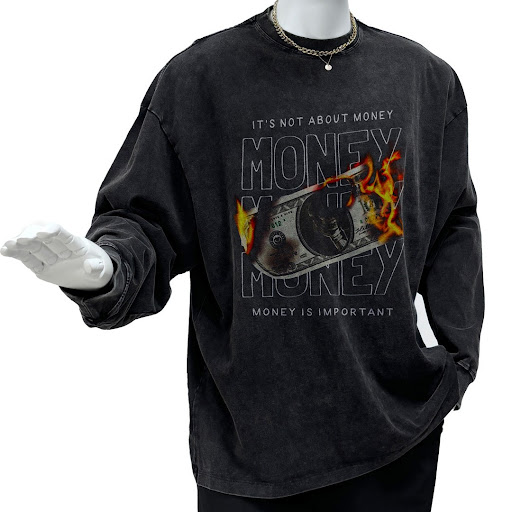 Title 7, Mens American-style retro washed distressed t-...