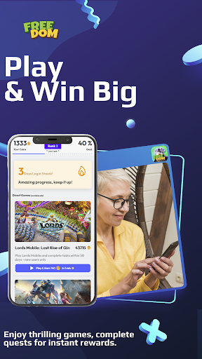 Screenshot Play Games, Earn Cash: Freedom