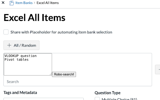 Instructure Item Bank Accelerator