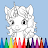 Little Unicorn Coloring Book icon