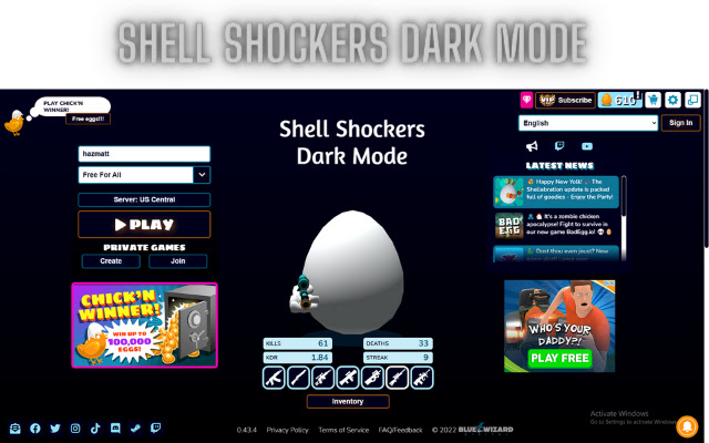 AtHomeGaming  Shell Shockers Theme