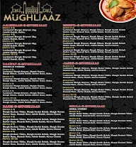 Mughliaaz menu 1