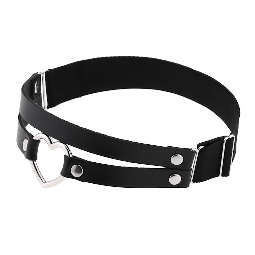 Title 1, Punk Fashion Leather Double Row Double Line Leg...