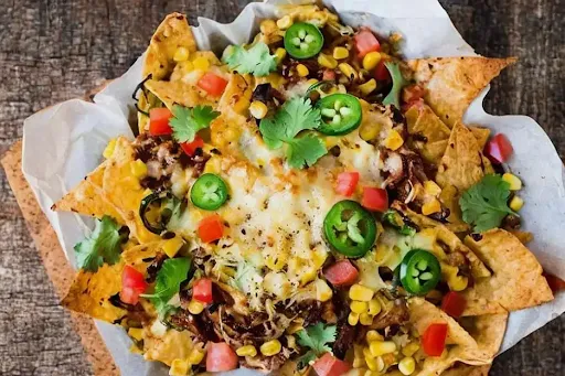 Smoky Peri Peri Cheesy Mexican Chicken Nachos