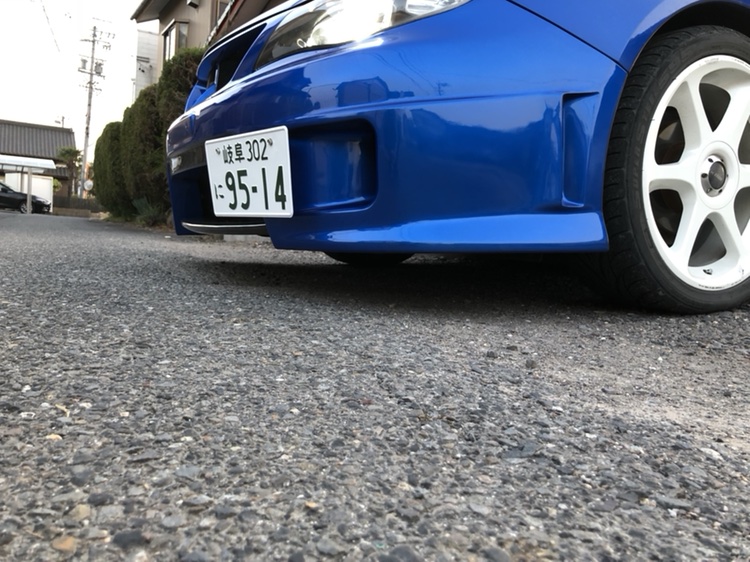 インプレッサ ハッチバックのシムスレーシング・フロントバンパー・レッドメモリーに関するカスタム事例の投稿画像8枚目