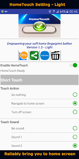 HomeTouch : Fingerprint touch action + home button 2.9 APK + Mod (Tidak terkunci) untuk android