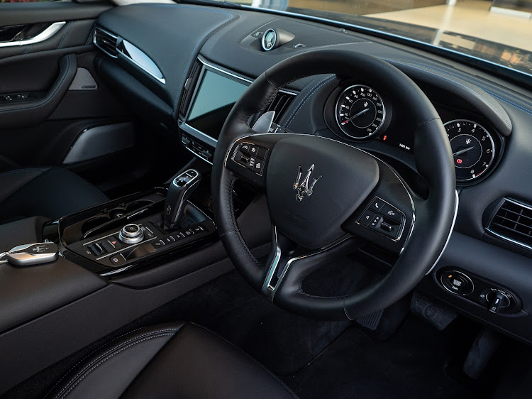 You can style a Levante to your heart's content but our test unit featured the safer black interior option.