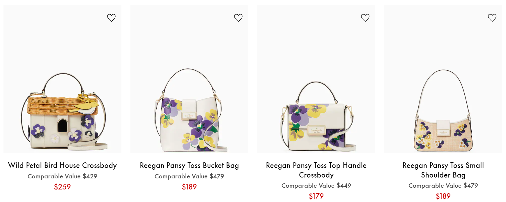 Reegan Pansy Toss Small Shoulder Bag, Kate Spade Outlet in 2023