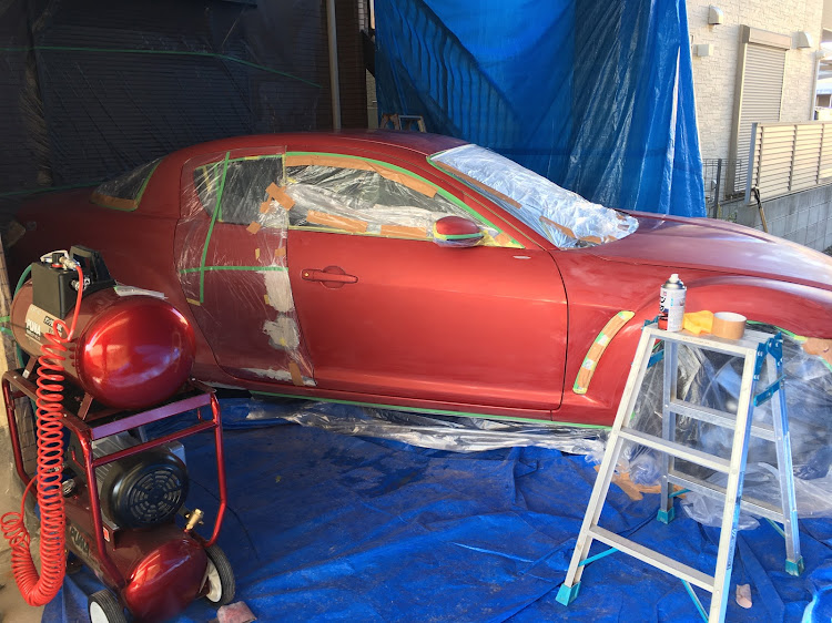 RX-8の全塗装・プラサフ・マスキング・研磨に関するカスタム事例の投稿画像6枚目