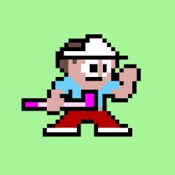 8bit Tee Time Golfer 008