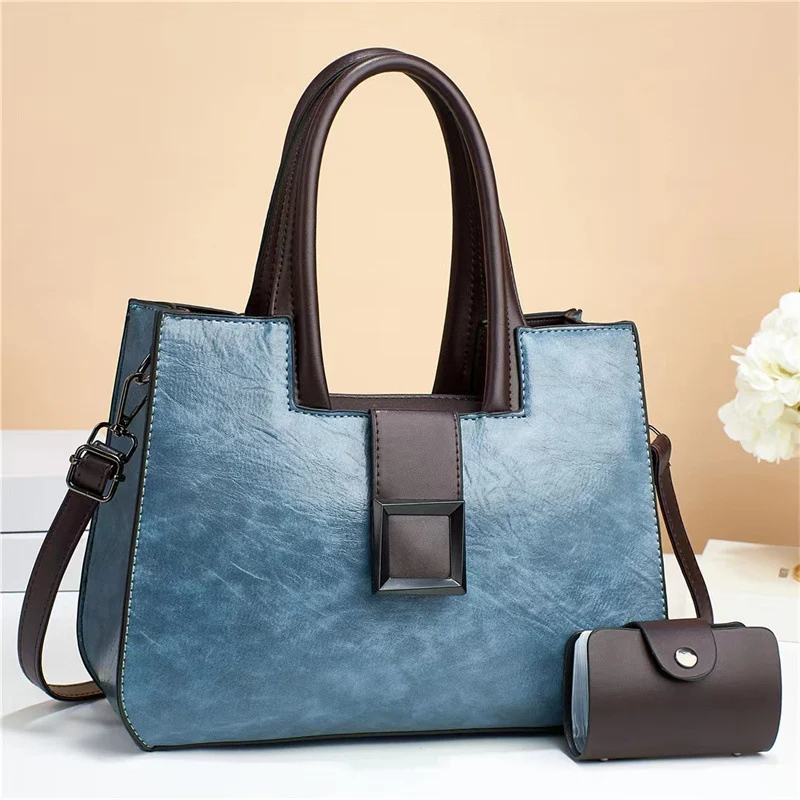 Title 8, Ensemble rétro deux pièces sac femme grande cap...