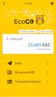 EcoG9coin Screenshot